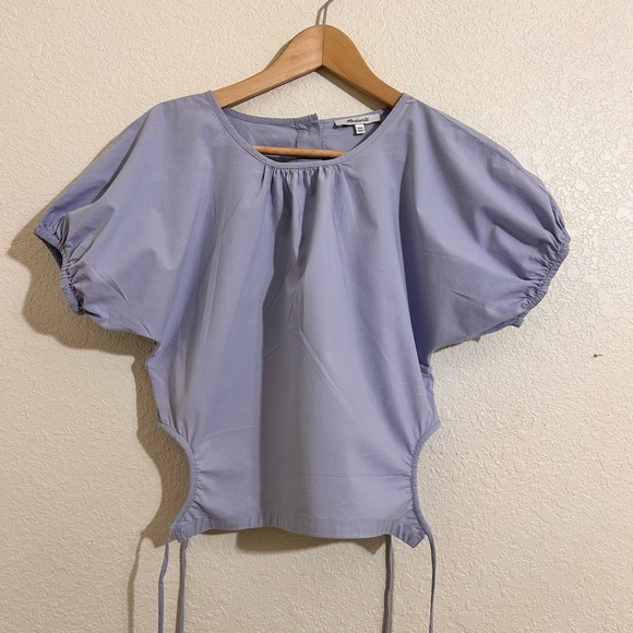 Madewell Tops - Madewell Boxy Puff Sleeve Blouse in Purple Size:XXS
